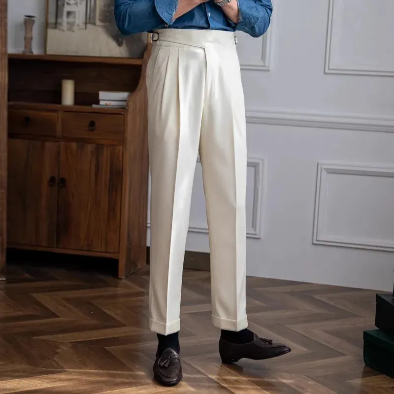 Men's High Waist Straight Leg Dress Pants - Italian Style Naples Suit  Trousers for Spring & Fall from Dhgate Men's Pants - price 41.79