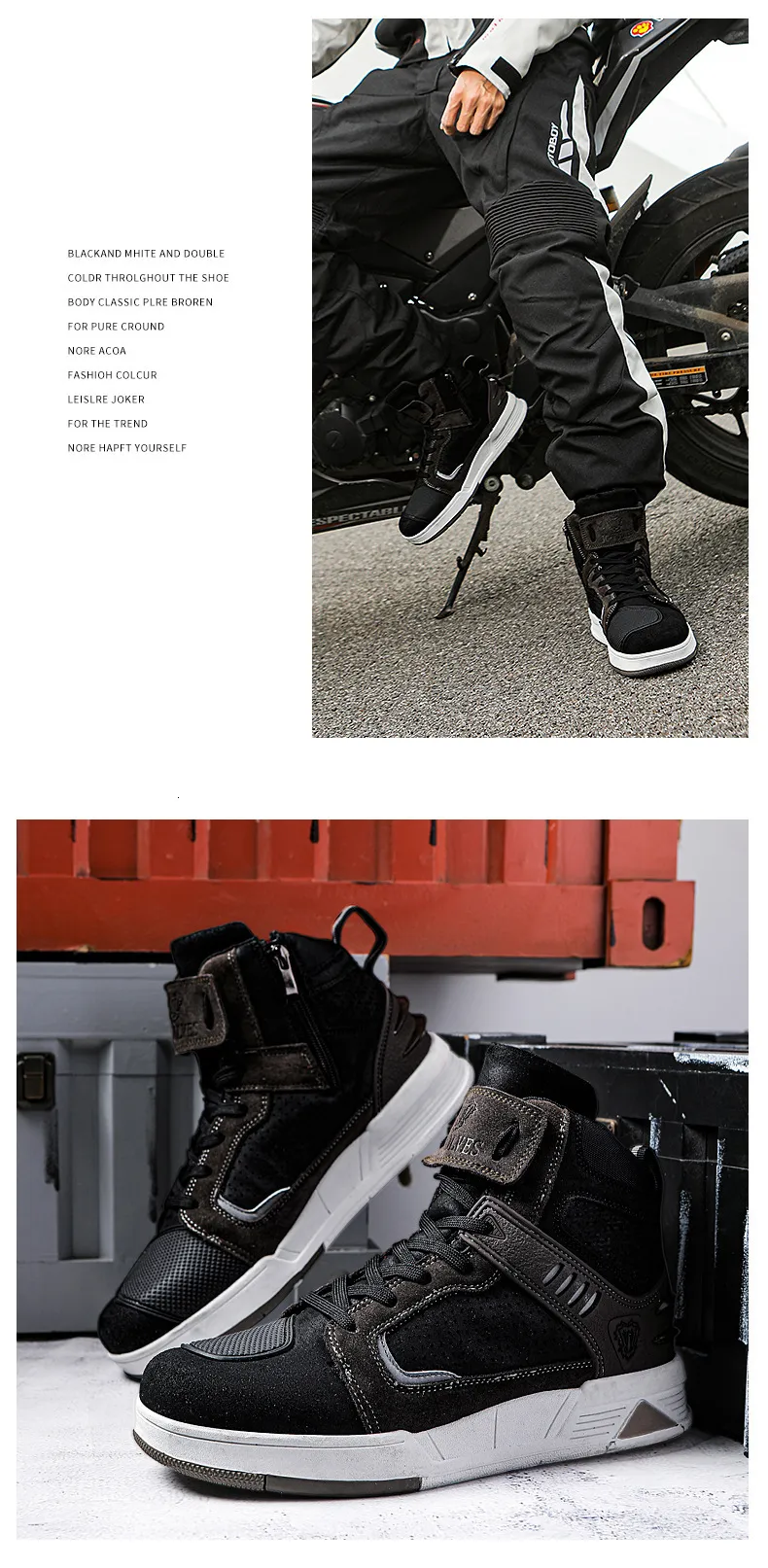 Autumn Winter Ddmysaturn New Genuine Leather Anti Slip Riding Shoes Wear Resistant And Casual Motorcycle C_desvips.com