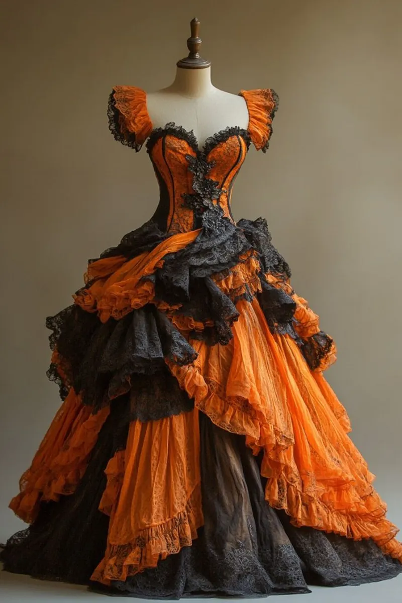 Orange and black gown 2025
