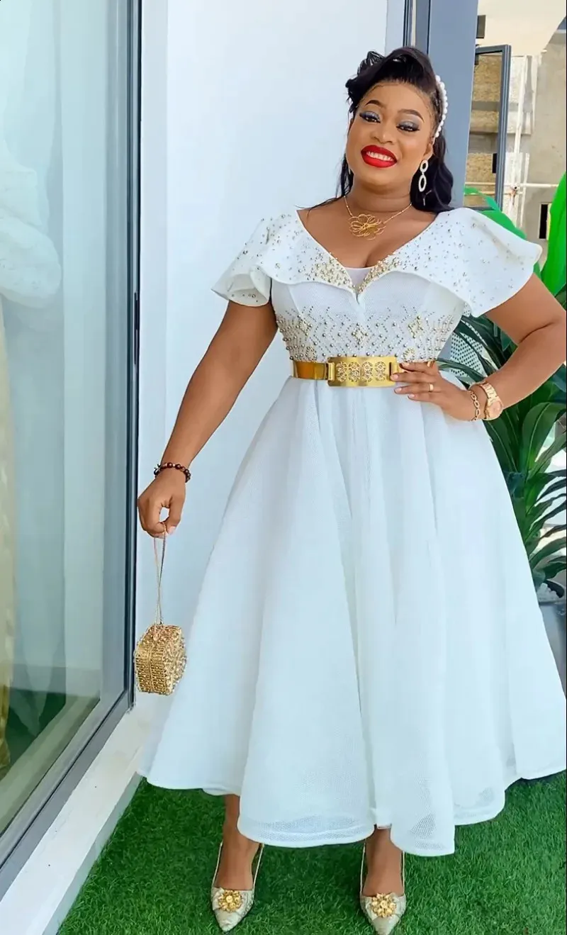 green emerald velvet dress African Sequin Wedding Dress| Plus Size Party Gown| Top Super Deals Red / XXL