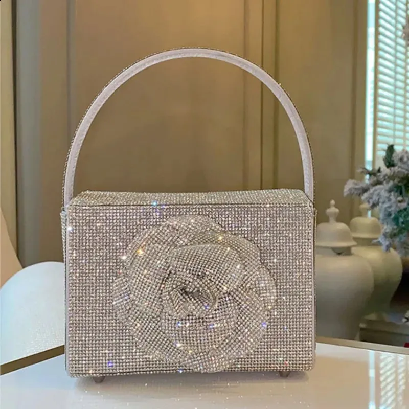 Bolso De Noche De Embrague De Diamantes De Imitación Brillante