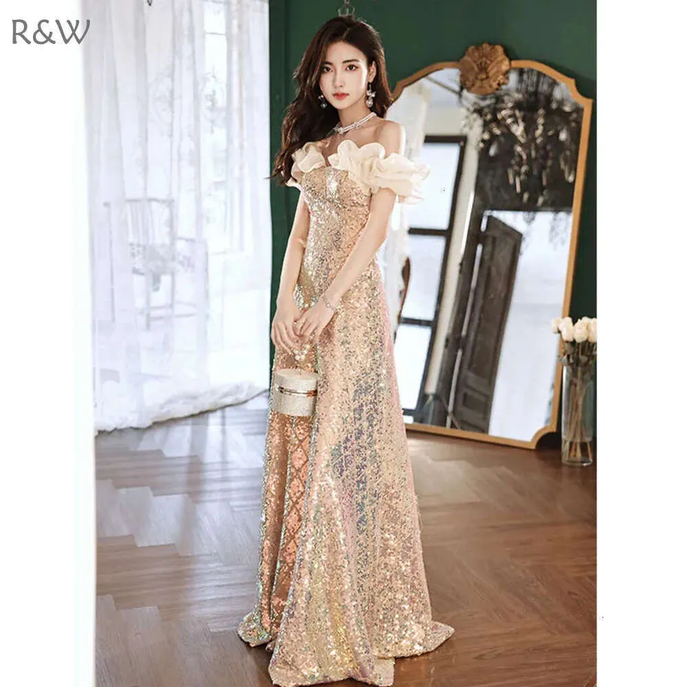 mother of the groom dress gold Mother of the Bride and Groom Long Formal Metallic Dress– sheerdreamz