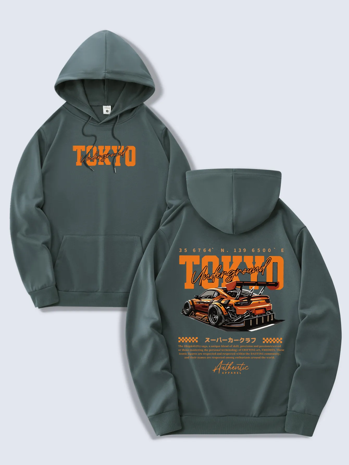 DHgate.com:Mens Tokyo Underground Print Long Sleeve Hoodie