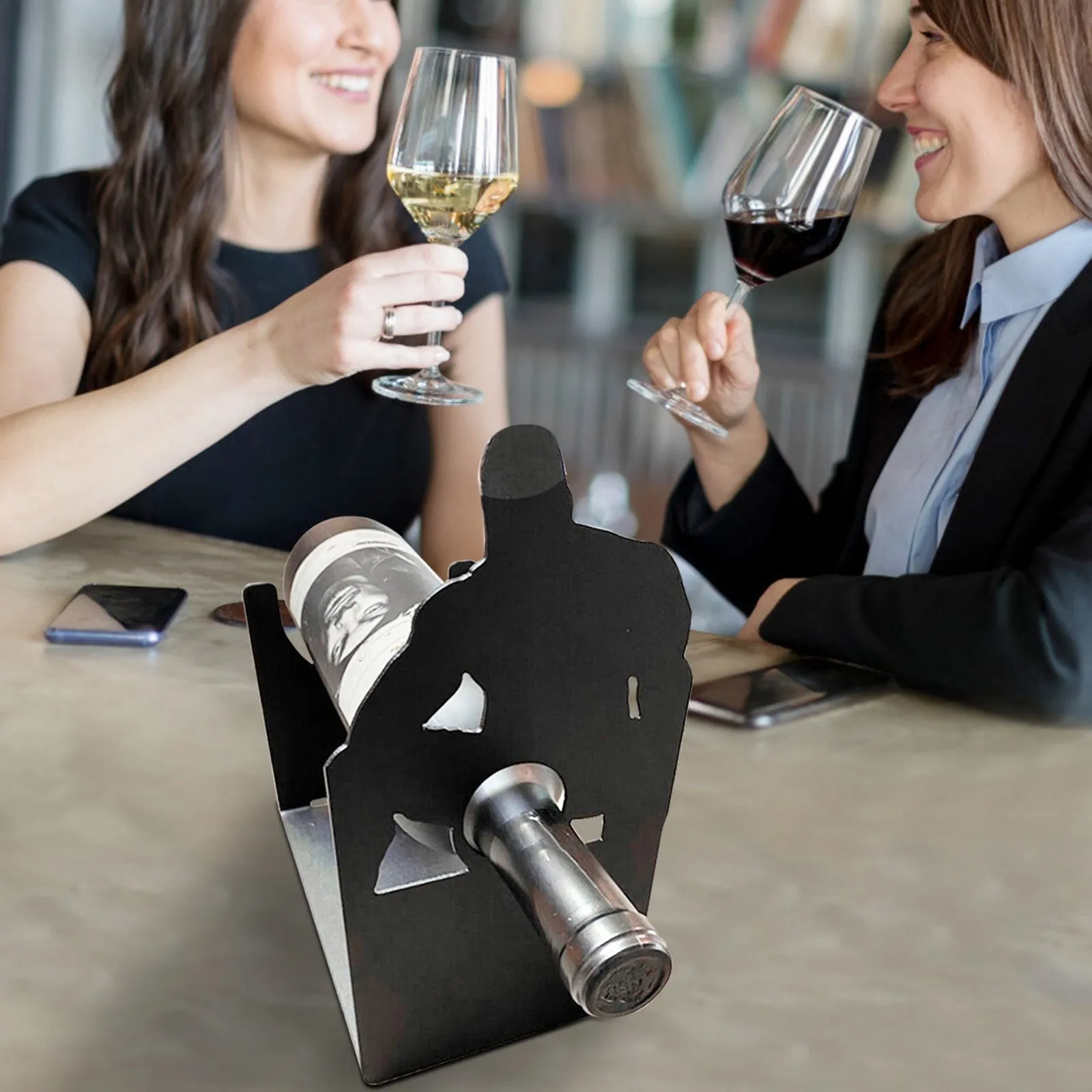 Pastel De Vino Funny: Soporte De Vino Independiente De Metal Negro Para La  Encimera De La Cocina Centén De Mesa De Decoración Creativa De 16,35 € |  DHgate, image size:1600x1600