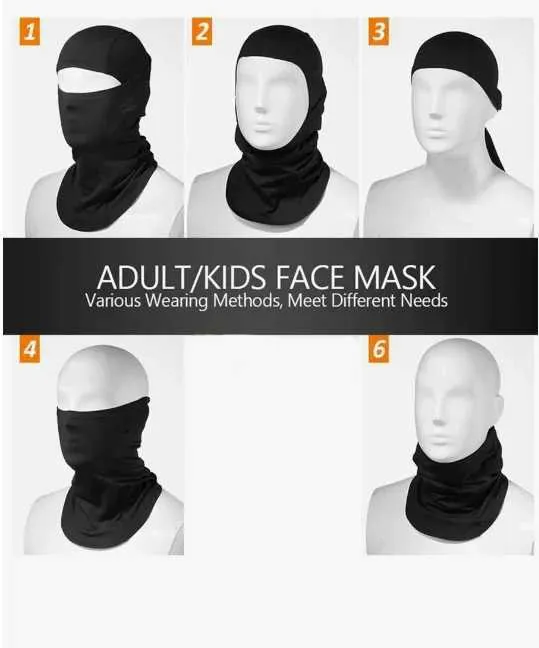 Lot De 2 Cagoules De Ski Pour Homme Et Femme - Masque D'été Shiesty