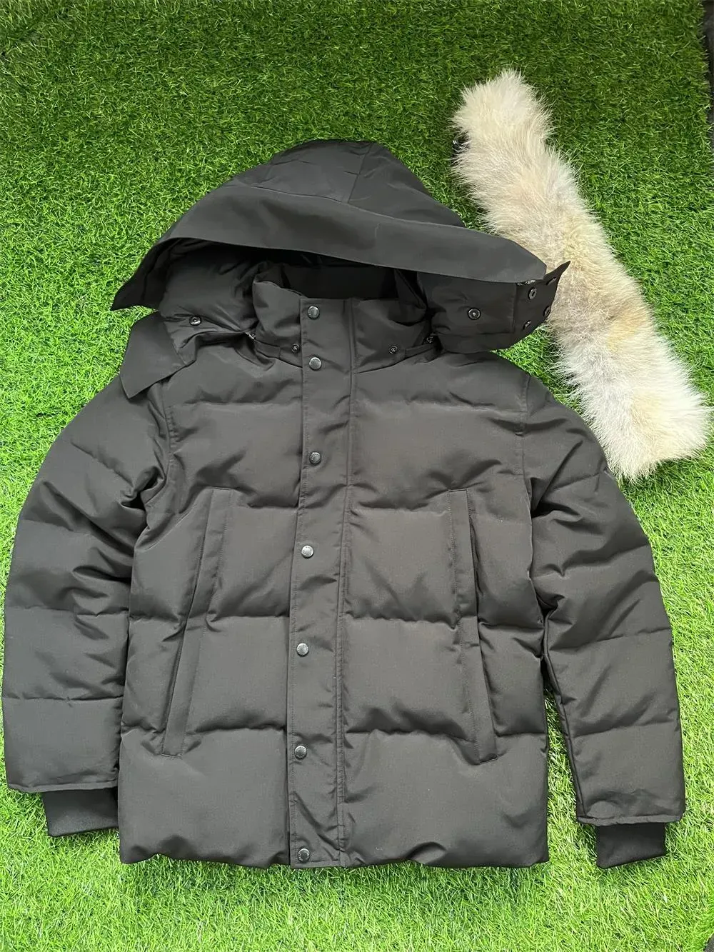 Kanada Mäntel Jassen Oberbekleidung echtes Kojotenfell Real Big Fur Hooded Fourrure Manteau Daunenjacke Mantel Hiver Parka Doudoune_voghion.com