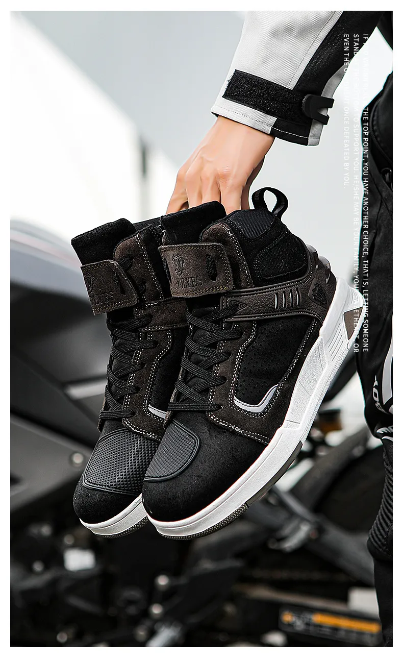 Autumn Winter Ddmysaturn New Genuine Leather Anti Slip Riding Shoes Wear Resistant And Casual Motorcycle C_desvips.com