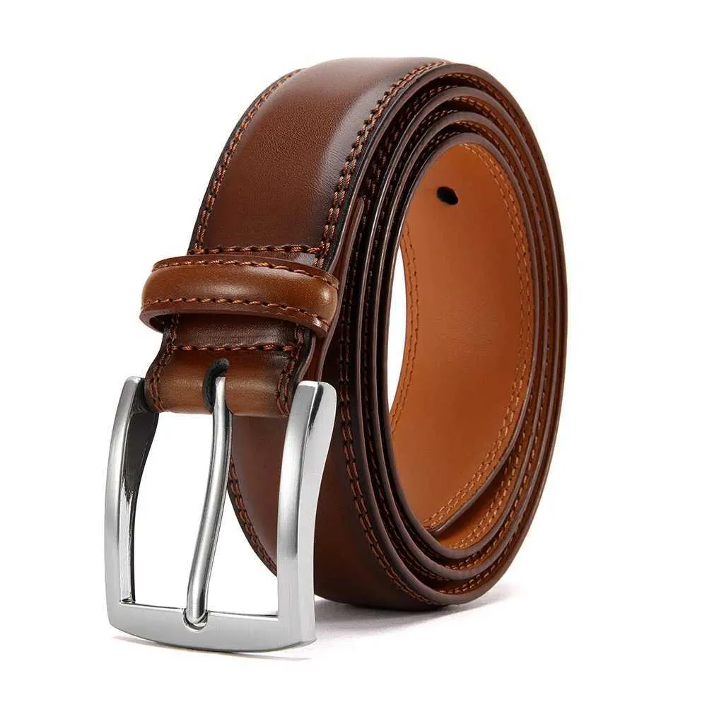 Men's Genuine Leather Dress Belt with Golden Pin Buckle Narrow Width for  Daily Outfit from Dhgate Belts - price 16.88
