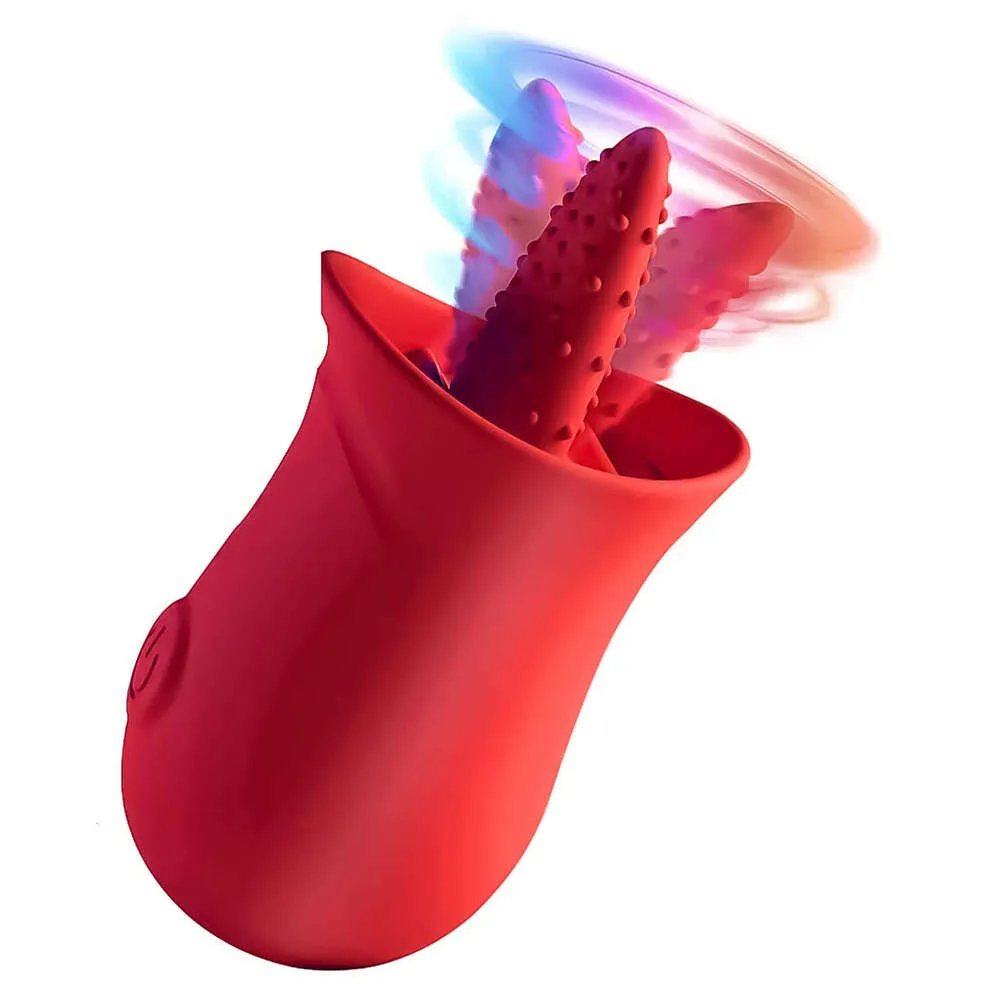 Vibrating tongue sex toy for women silicone rechargeable 3.74 × 1.89 in 9.5  × 4.8 cm from Dhgate Vibrators