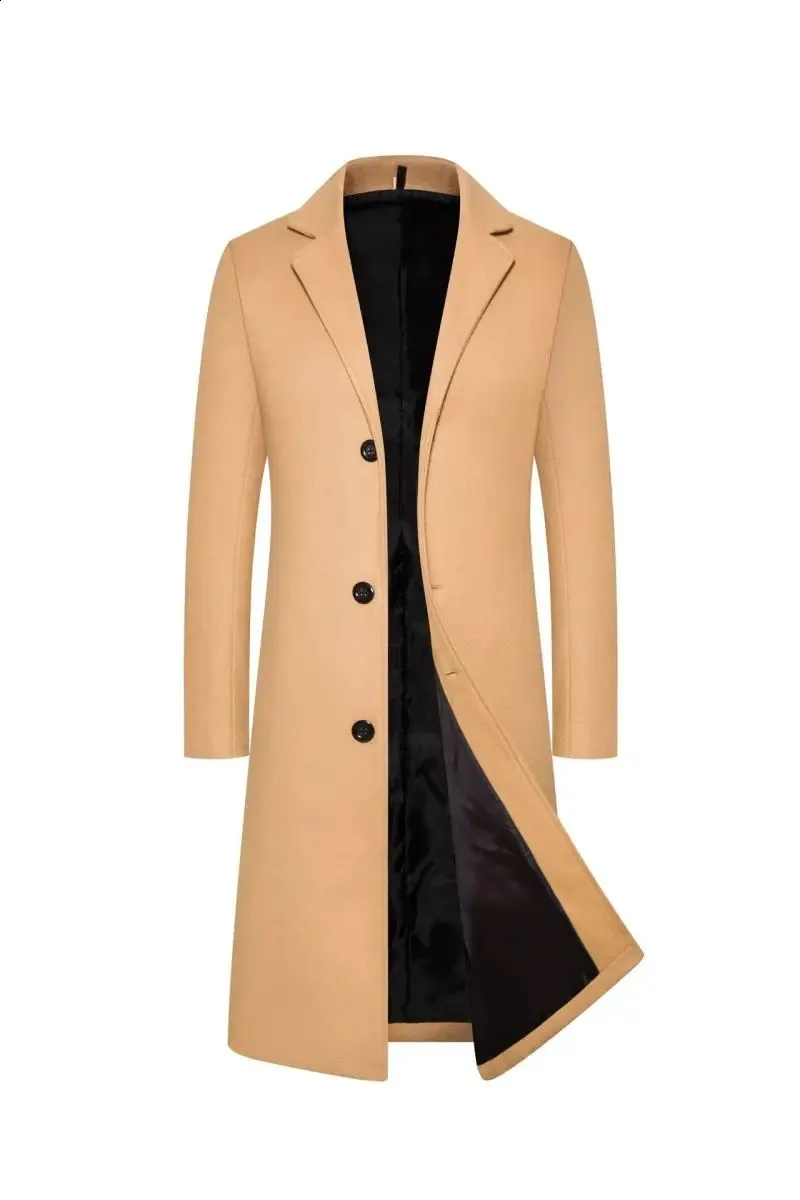 Gray Long Wool Coat, Warm Winter Wool Coat 4516 Gray Long Wool Coat, Warm Winter Wool Coat 4516