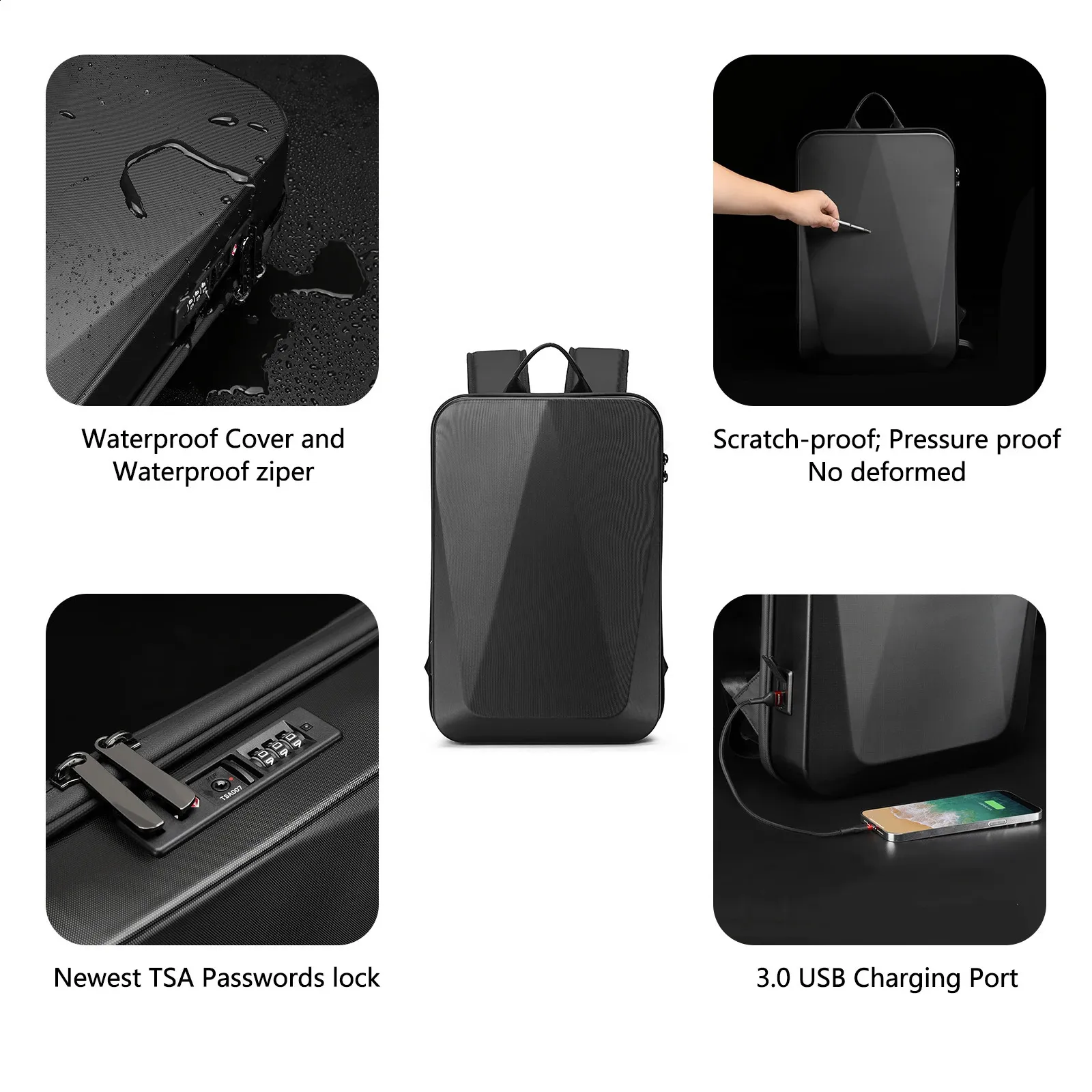 Laptop Backpack With USB Charging Expandable Travel Backpack Fit for 16  Inch Waterproof Hardshell Case Business Bag from Dhgate School Bags - price  99.63