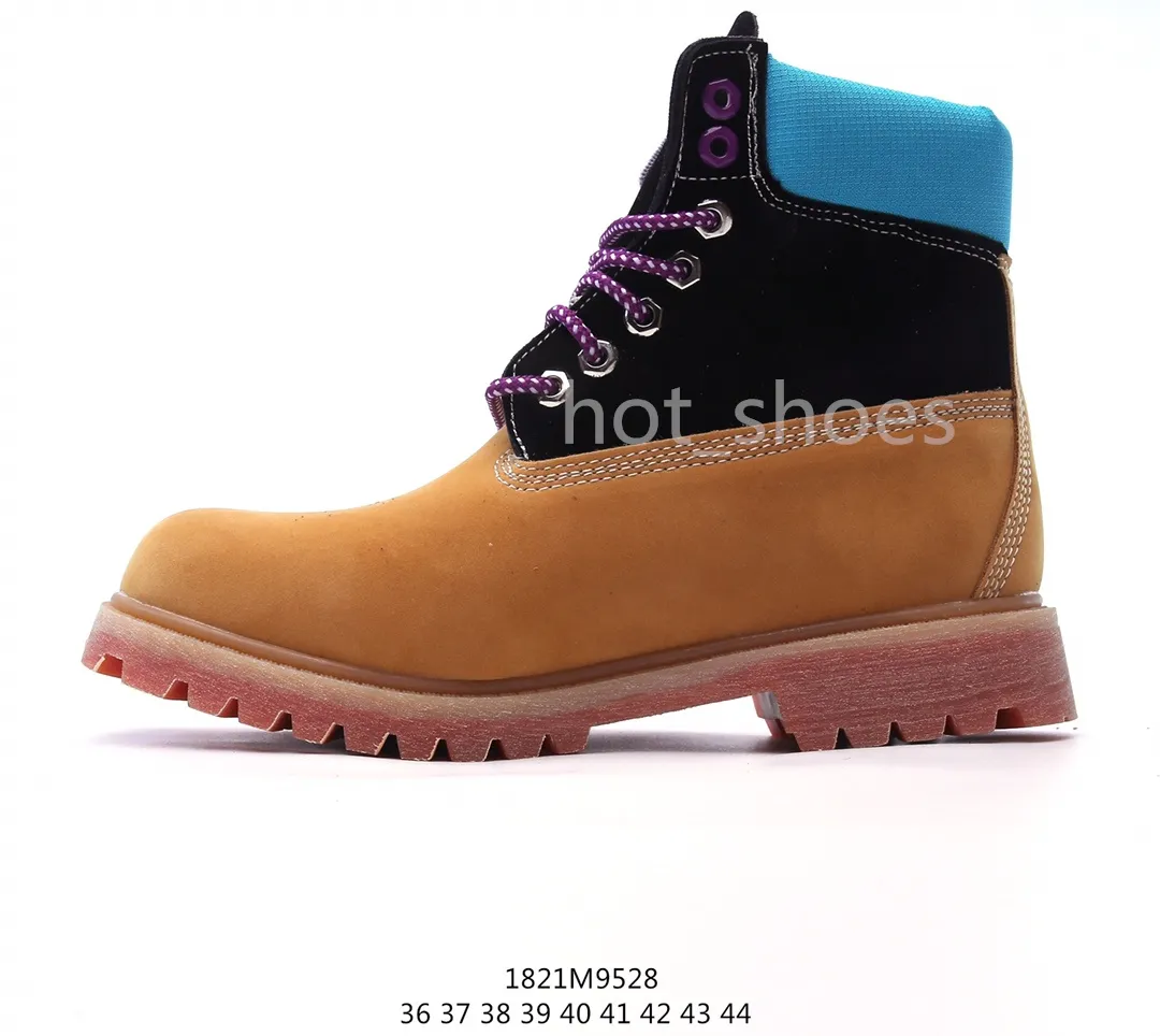 Designer Ankle Boots Mens Womens Martin Boots luxury Waterproof Work Shoes Classic Cowboy Yellow Red Blue Black Pink Hiking Motorcycle Boot size 36 45