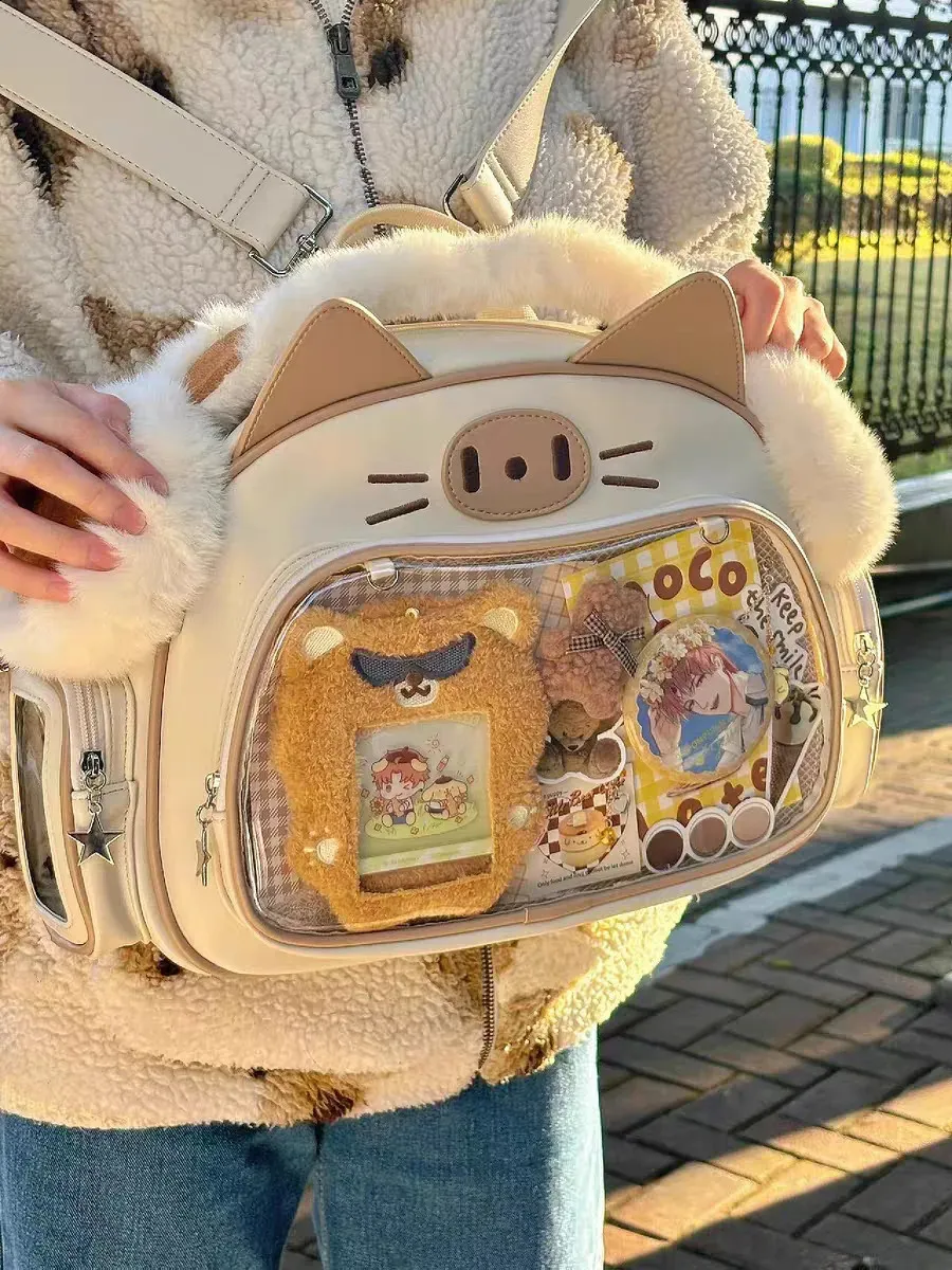 thumbnail image 2 of SUISSEWIN Kawaii Lolita Plaid Shoulder Bag – Harajuku Korean Style, Adjustable Strap 2 of 5
