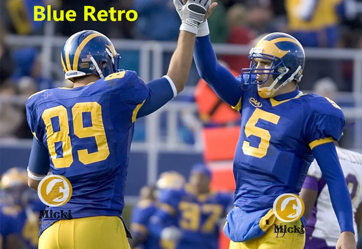 Delaware Fightin Blue Hens Joe Flacco Custom Stured Football Jersey De 21 58 DHgate