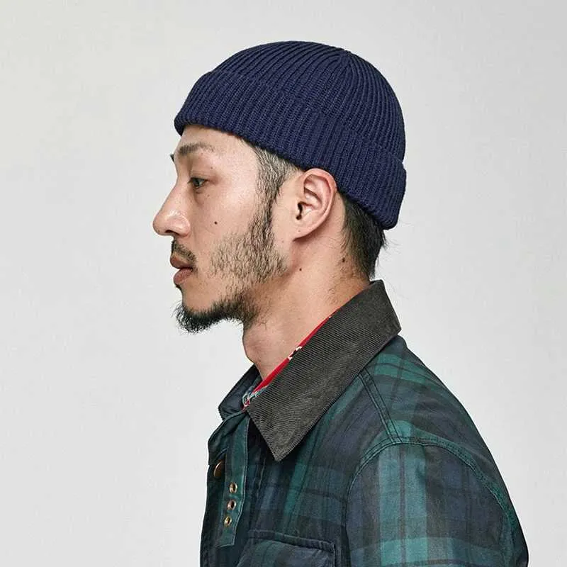 Men Women Knitted Beanie Hat Skullcap Sailor Docker Silk  display picture 1