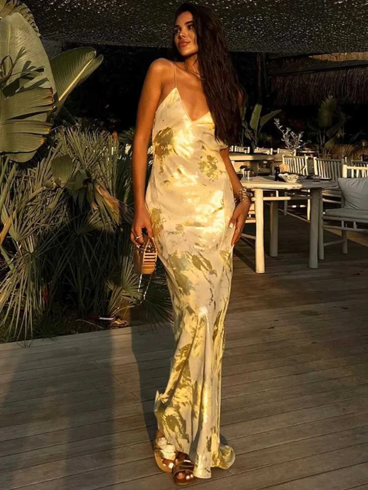 Gold Long Floor-Length Chiffon Evening Dress for Juniors with Short Sleeves  from Dhgate Runway Dresses - price 24.8