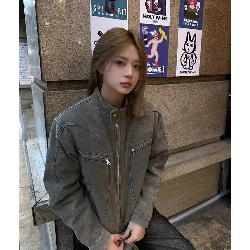 Fermeture éclair Jean Femme ZippÃ© En Bas Veste En Jean Pour