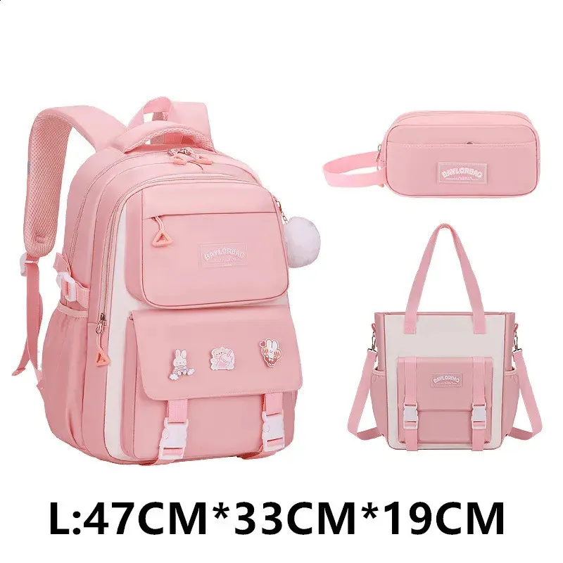 set Girls School Bag Childrens Backpack With... From  display picture 1
