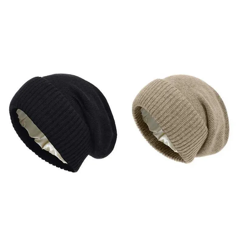Save Big on Bulk Unisex Beanie Hats Satin Beanie Cashmere Hat Men: Unisex Winter Slouchy Skull Cap Beanie For Women Soft Wollen Fashion Bonnet Best