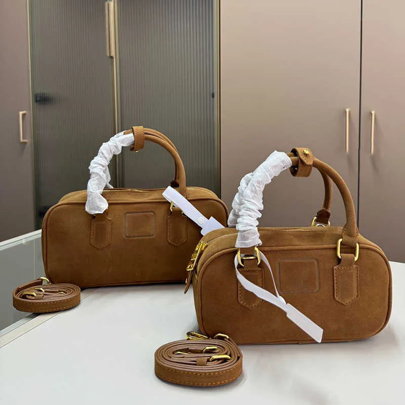 DHgate.com:Bowling Bag Vintage Suede Bag Burgundy Designer