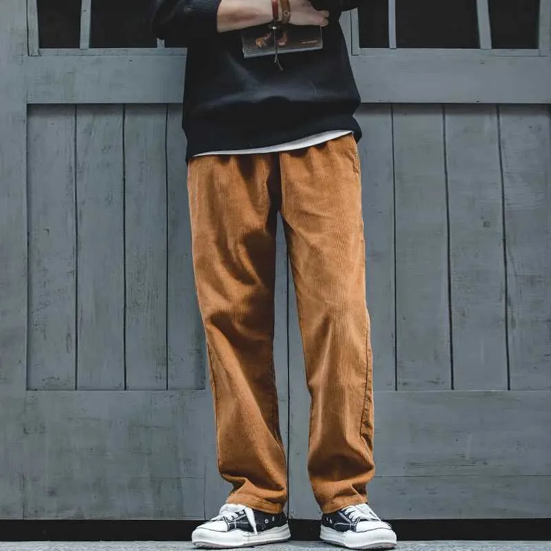 Maden Vintage Solid Color Corduroy Pants Straight... From Love_dream1,  $10.72 | DHgate.Com