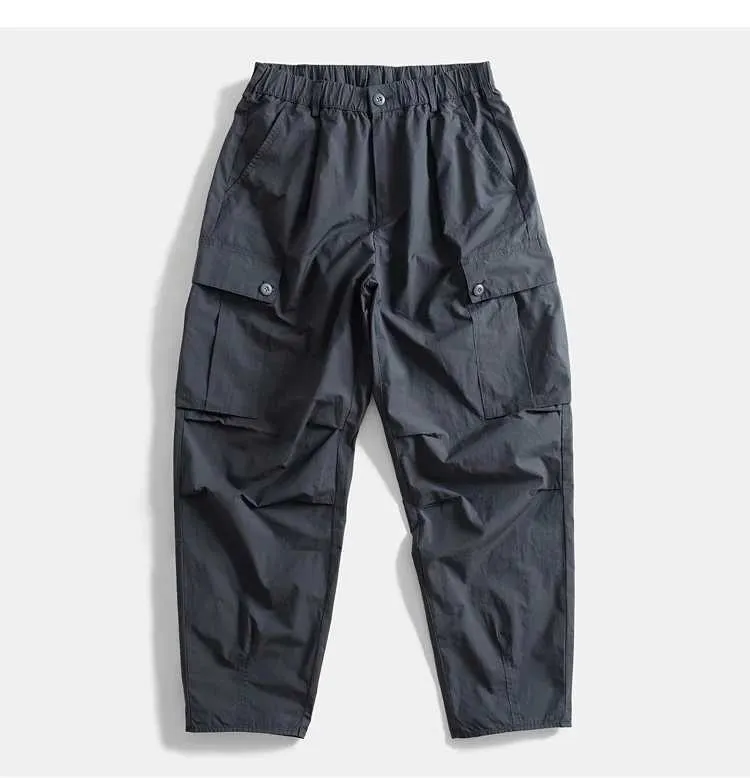 Japanese Style Wide-Legged Dad cargo pants for Men Japanese Style Wide-Legged Dad cargo pants for Men
