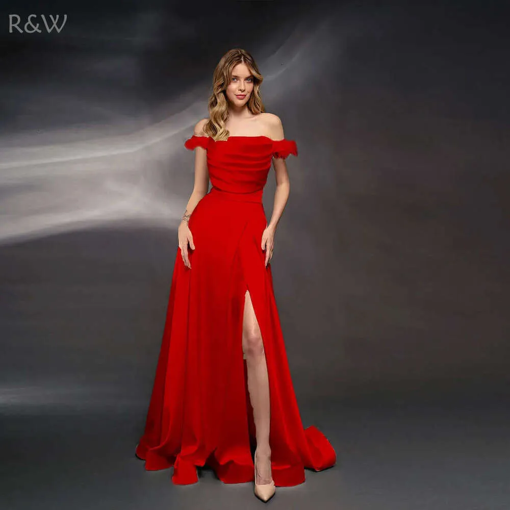 Save Big on Bulk Sexy Red Dress Plus Size Red Mother Of The Bride Dress,  Strap Formal Dresses: Women's Plus Size Feather Strap High Split Evening  Gown