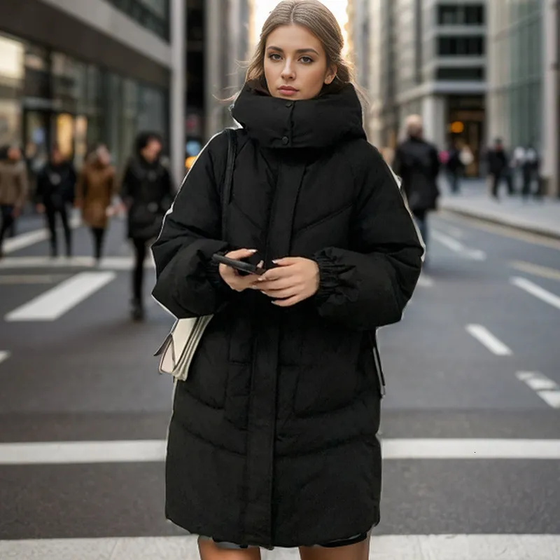 Womens Korean Style Mid Long Puffer Jacket Stay Warm In Style With Premium Cotton From Girl legend 57.89 DHgate.Com