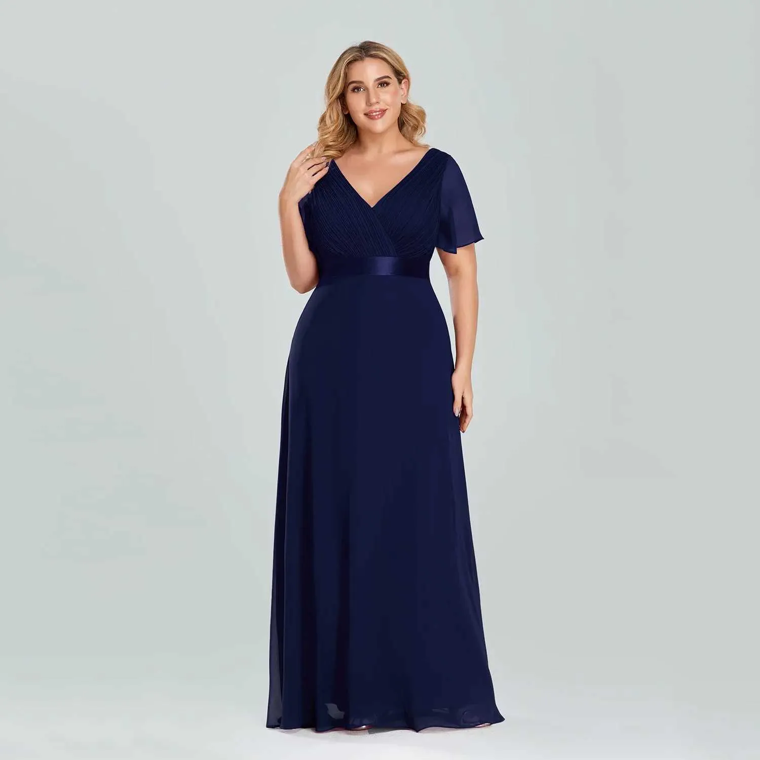 green emerald velvet dress Wholesale A-Line Lace Chiffon Evening Dresses Plus Size