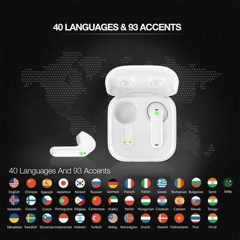 Timekettle WT2 Edge/W3 Smart Earpiece Language Translator Earbuds 