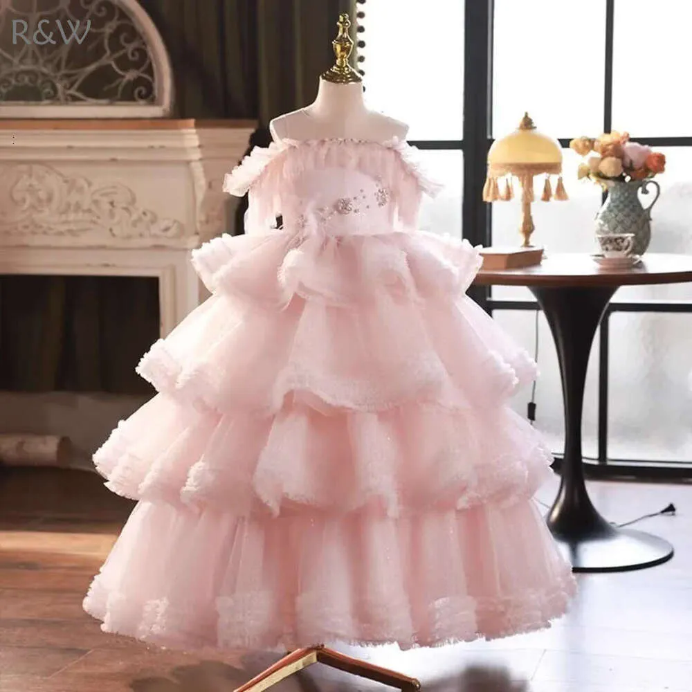 knee length dresses for ladies Pink Halter Neck Lace Prom Dresses, Pink Halter Neck Long Lace Formal