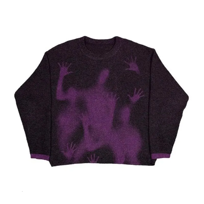 Vintage Grunge Aesthetic Sweater Womens Gothic Punk Harajuku