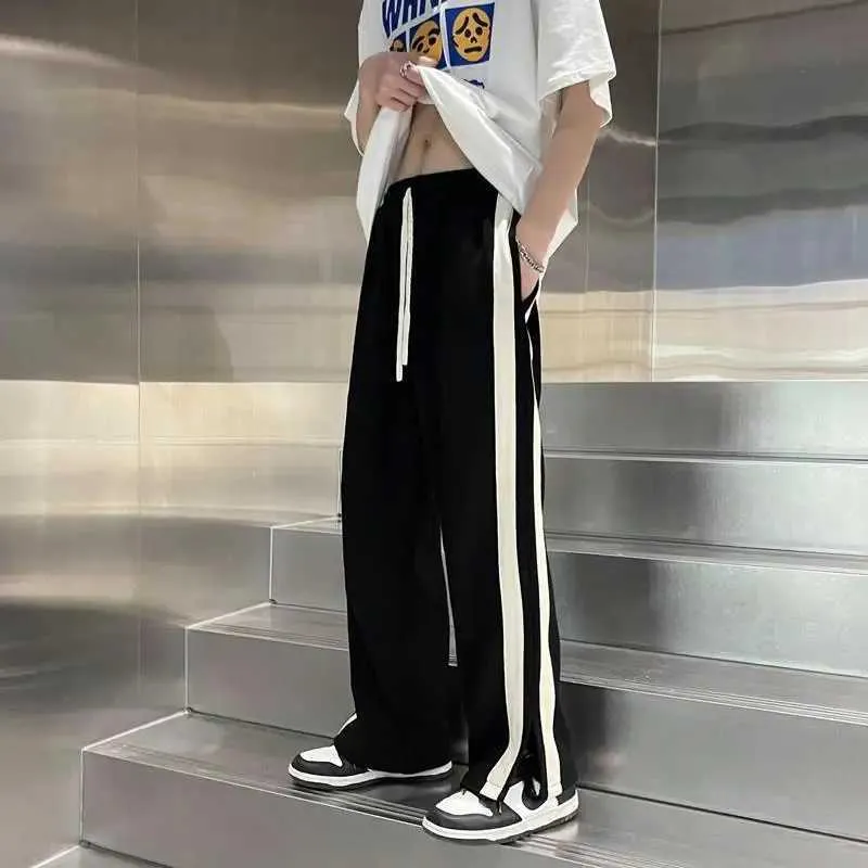 Men's Korean Style Wide-Leg Hip Hop baggy pants