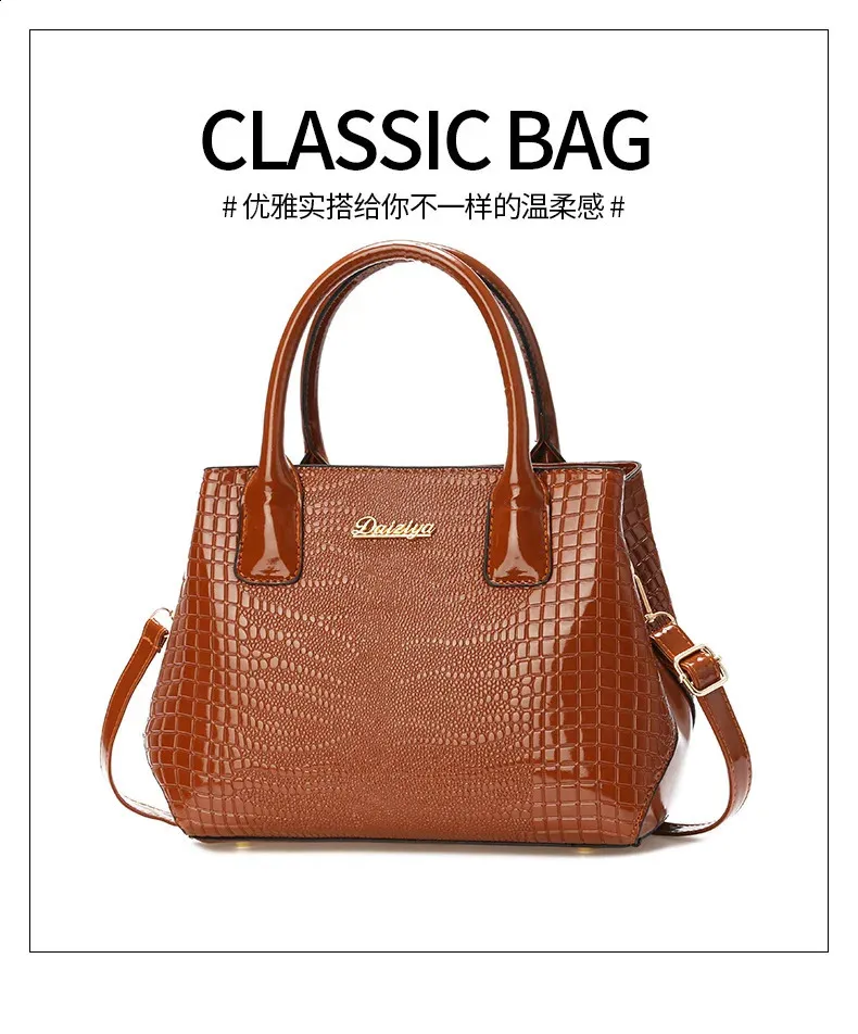 DHgate.com:Womens Leather Handbag - Bright, Stylish Shoulder