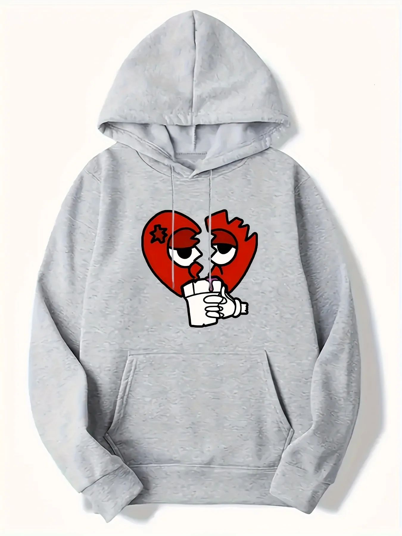Pullover Hoodie Broken Heart Mens Hoodie Trendzy Broken Heart