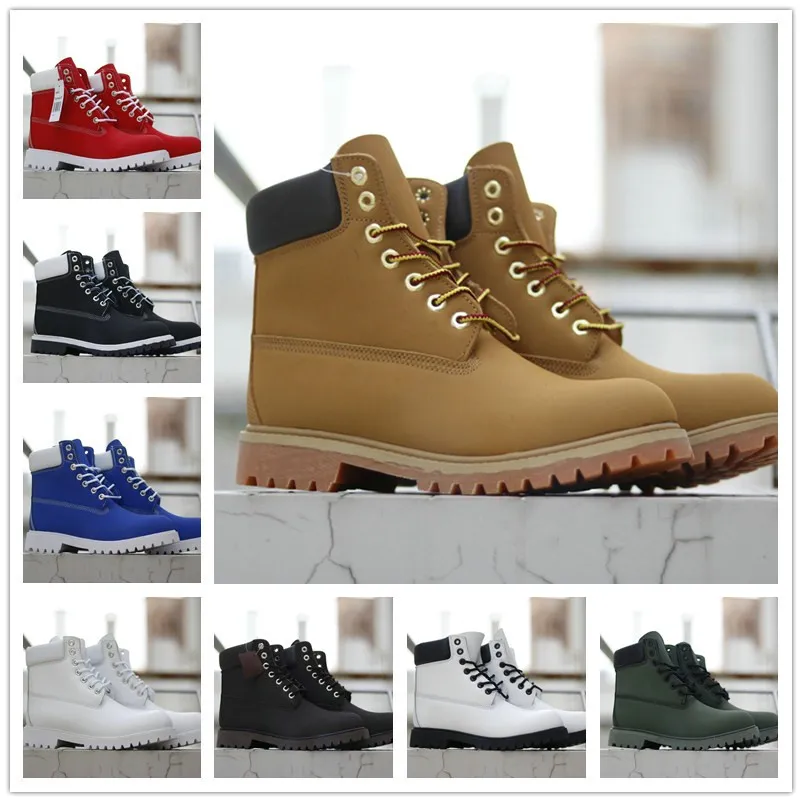 Luxury Waterproof Designer Timberland Ankle Boots For Men And Women Classic Cowboy Design In Yellow Red Blue Black Pink Ideal For Work Hiking And Motorcycle Riding Available In Sizes 36 45 From