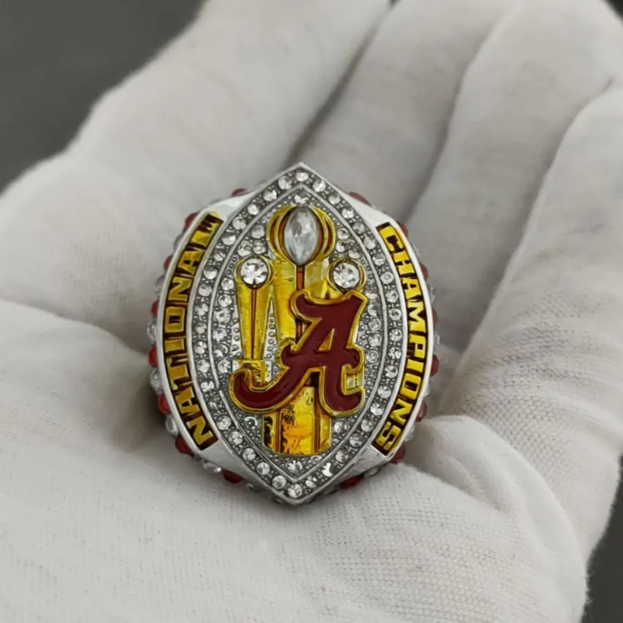 2024 Alabama Crimson Tide National Championship Gold Plated Ring
