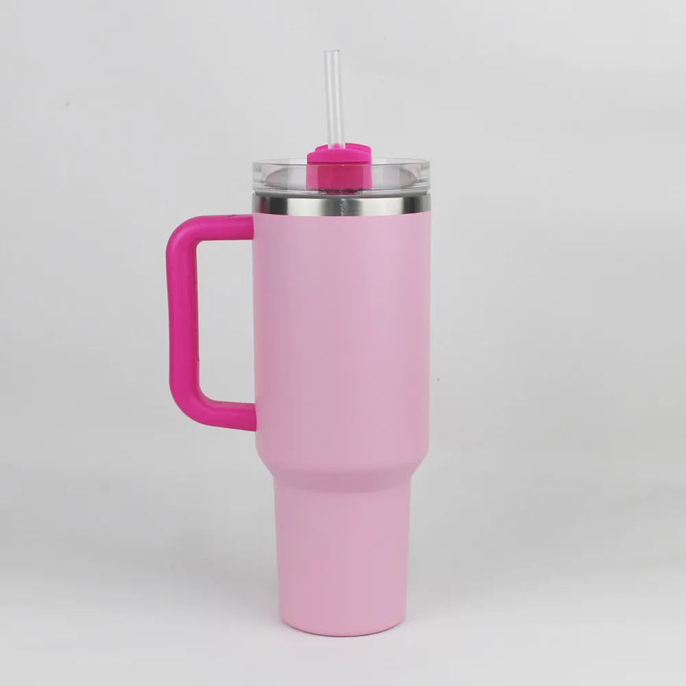 Lekvrije Drinkbeker Met Rietje Geïsoleerde Reismok Mnam - Thermobeker Voor Koffie - Thermosbeker Van Roestvrij Staal Beker Met Rietje Koffie Beker Met Handvat