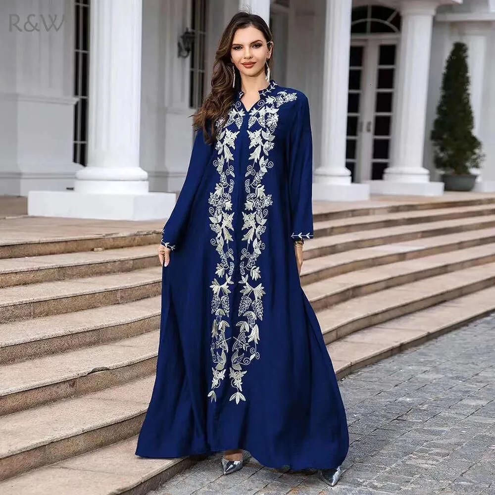 formal embroidered dresses for women Long Embroidered Formal Dress with Sleeves
