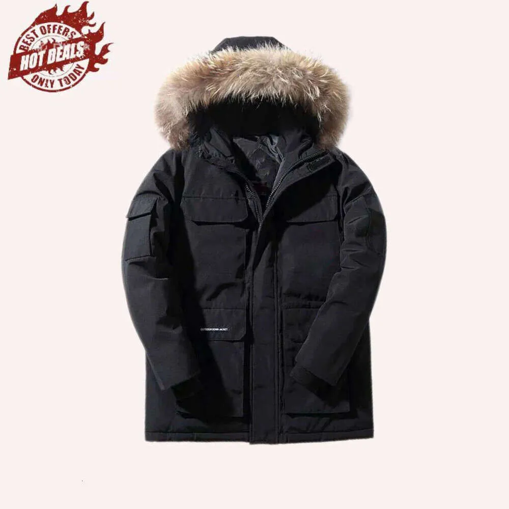 2024 Designer Herrenjacke Kanada Winter Daunenparka Gänsemäntel Winddichter Mantel Wasserdicht Schneesicherer Puffer Dicker Mantel_voghion.com
