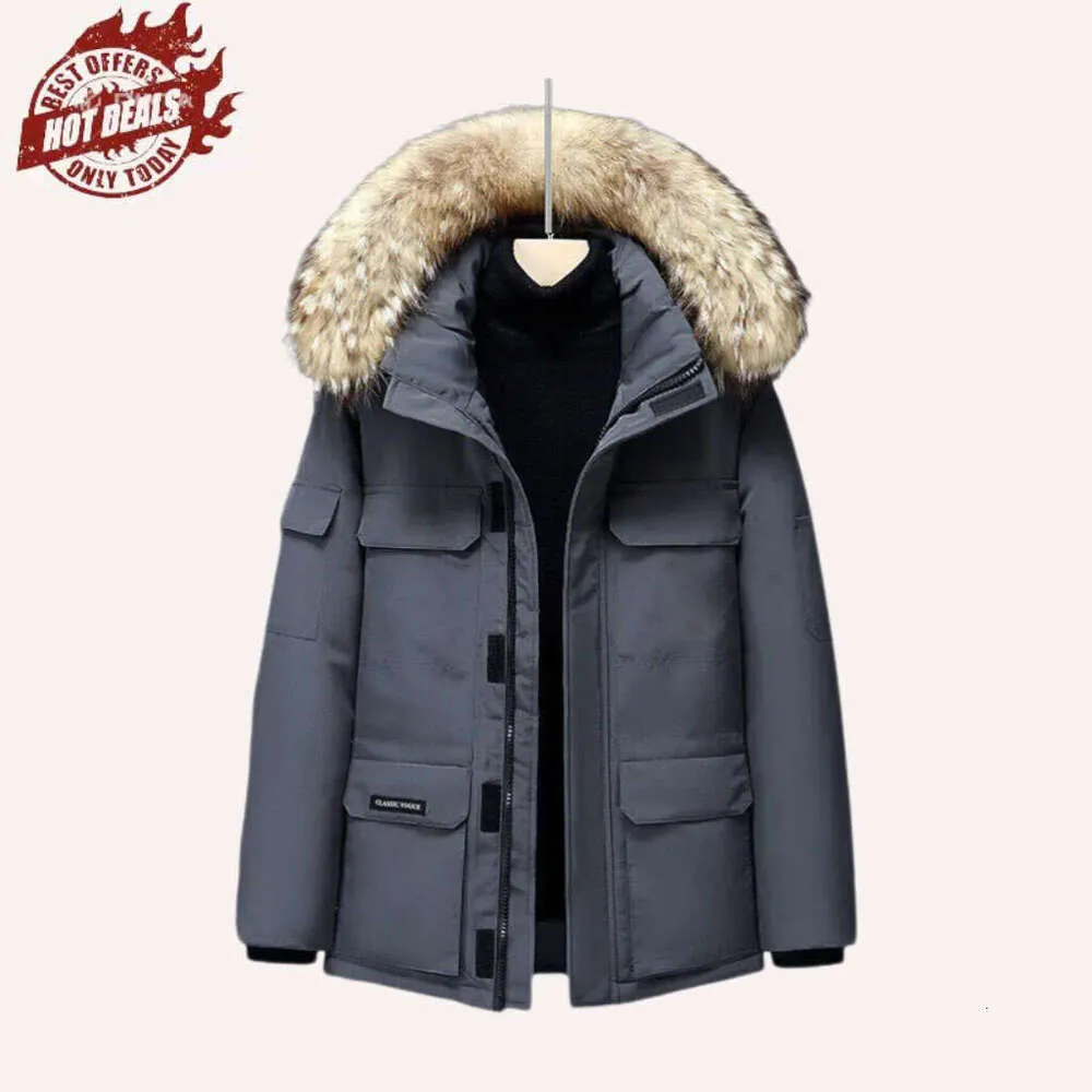 2024 Designer Herrenjacke Kanada Winter Daunenparka Gänsemäntel Winddichter Mantel Wasserdicht Schneesicherer Puffer Dicker Mantel_voghion.com