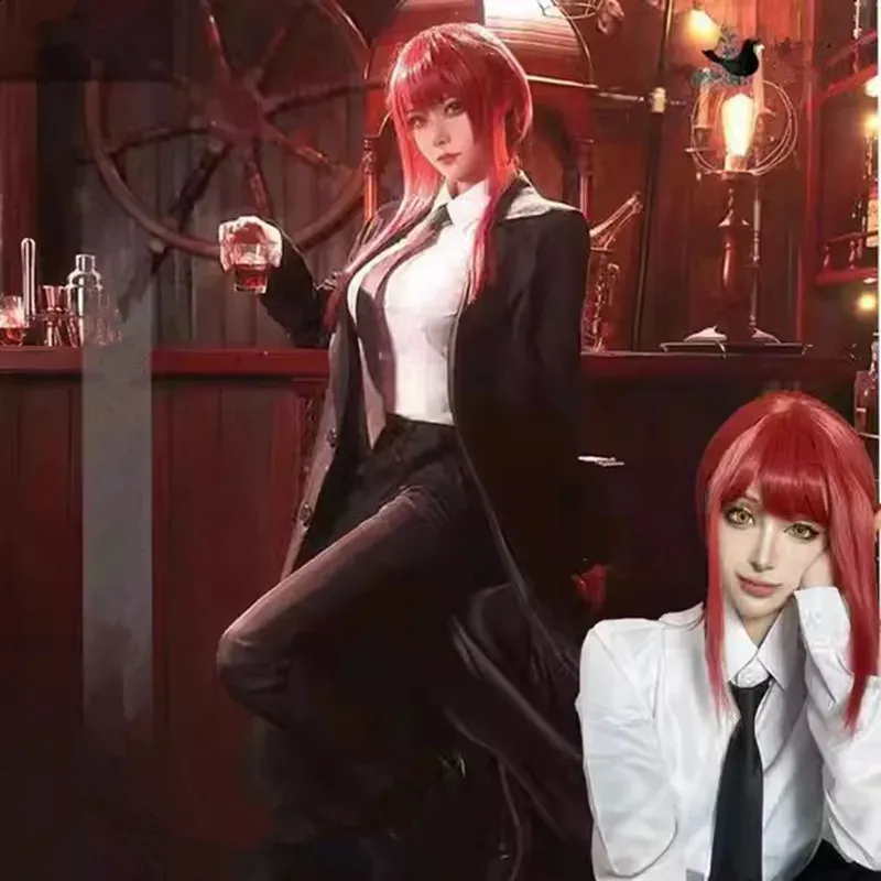 Makima Cosplay Costume Anime Chainsaw Man Full Set with Wig
