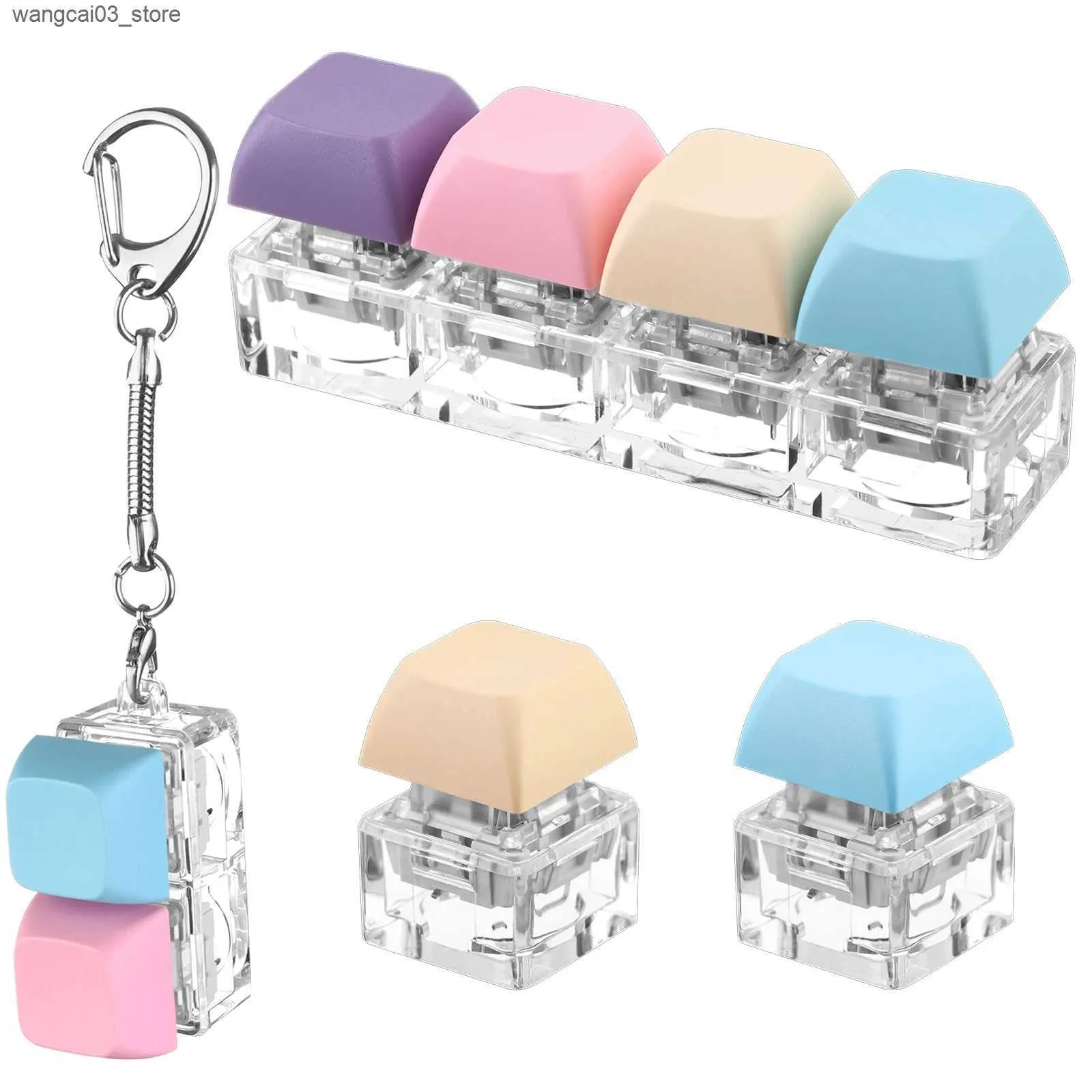 Keyboard Clicker Fidget Toys Stress Relief, Quiet Sensory Toy For - Main Image