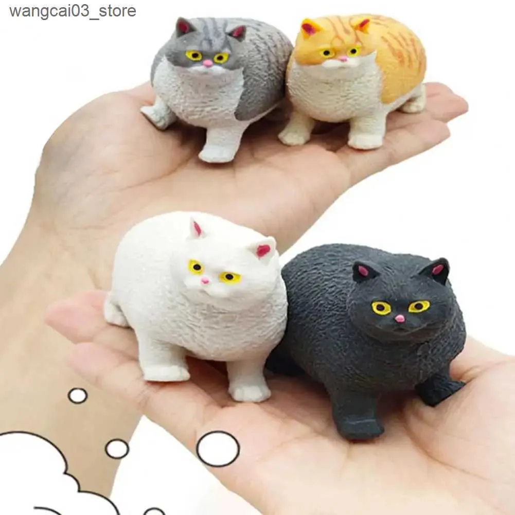 Cat Fidget Toy 8x4 Inch Cute Cat Sensory Toys Realistic 3D Stress