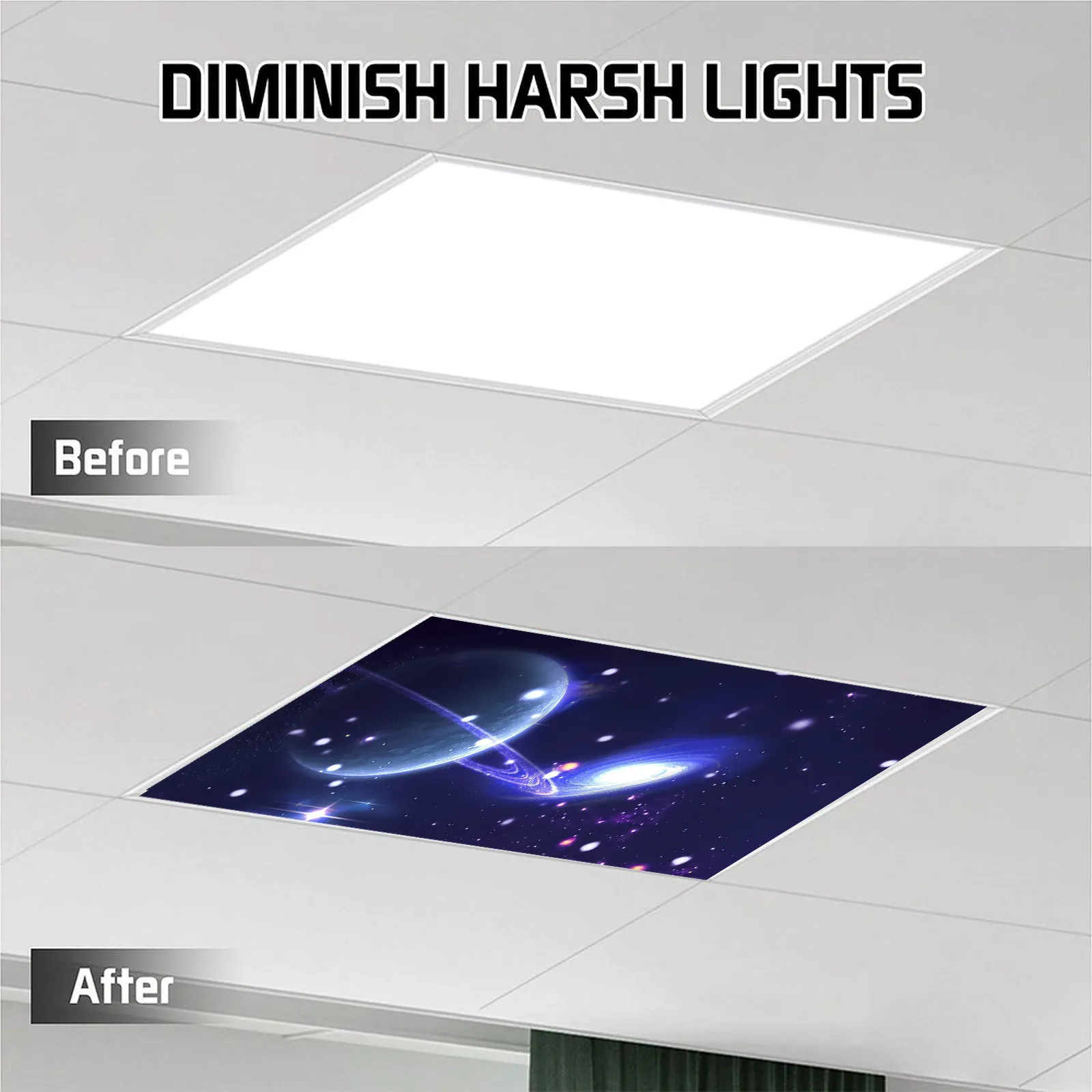 thumbnail image 2 of 8 Pcs Fluorescent Light Covers For Classroom Office Light Covers LED 2 of 13