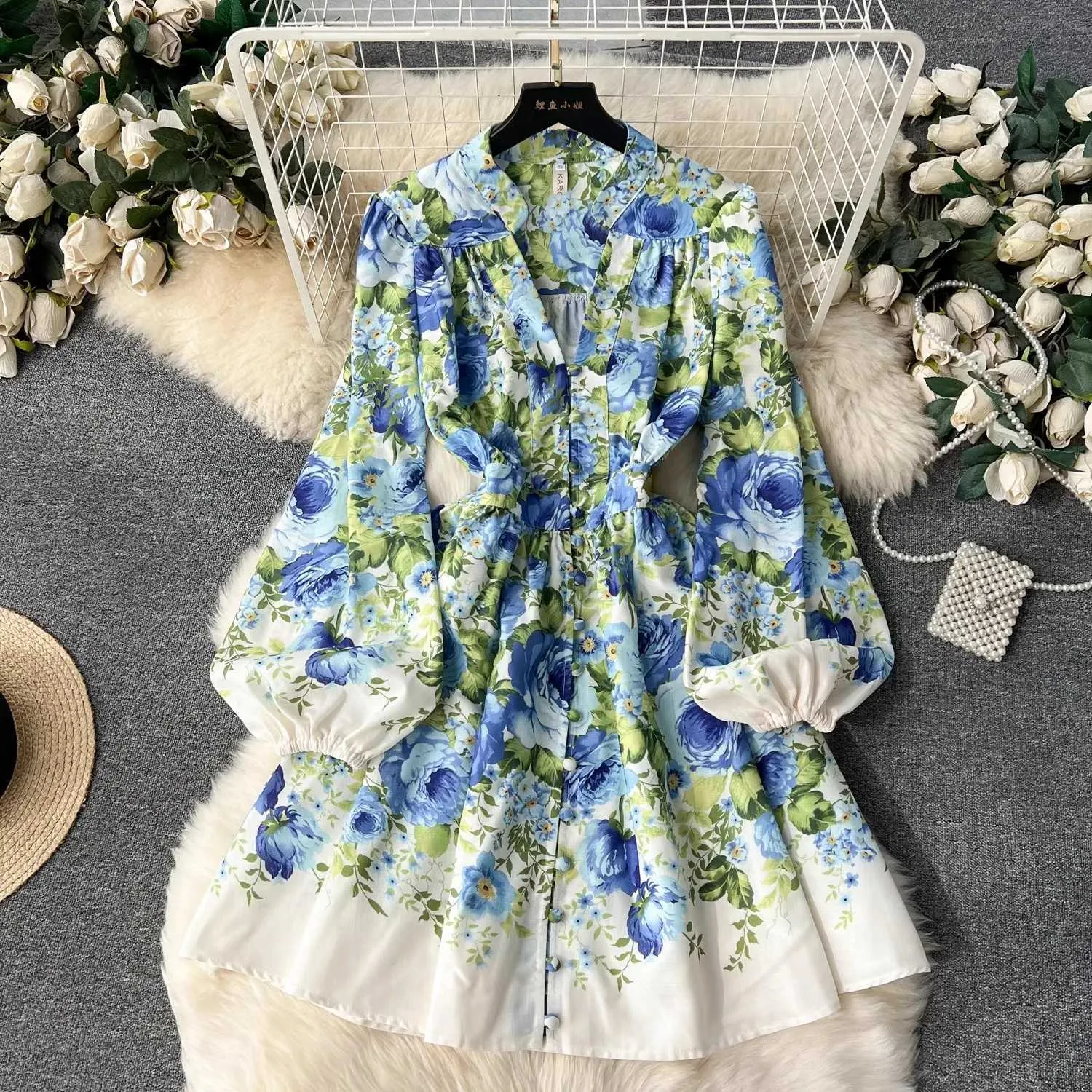 chinese dress ladies Embellished Long-Sleeve Mini Dress in White - 8 / Regular