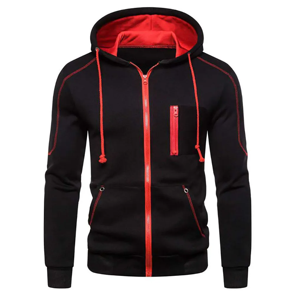 Mens Jackets Fashion Hoodies Long Sleeve Zipper Hoodie Hooded Fleece  Sweatshirts Casual Sports Men Clothing Plus Size Black Whi From  Wanshoes001, $18.12 | DHgate.Com, image size:1000x1000