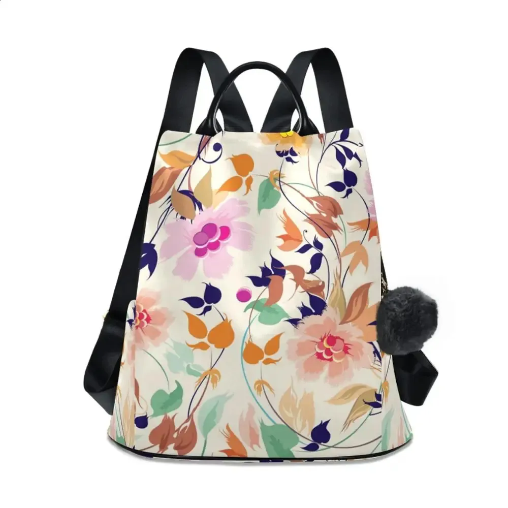 Oxford printing design anti theft backpack online