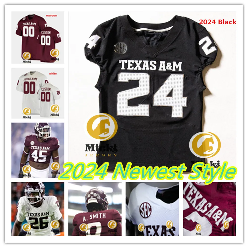 Texas A&M Aggies Football Jersey 17 Theo Melin Ohrstrom 85 Jaden