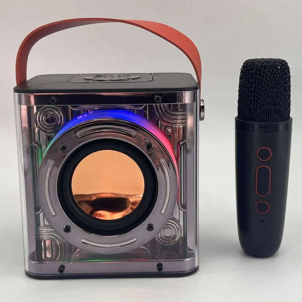 Portable Bluetooth Karaoke Speaker Mic with USB Communication, RGB LED ...